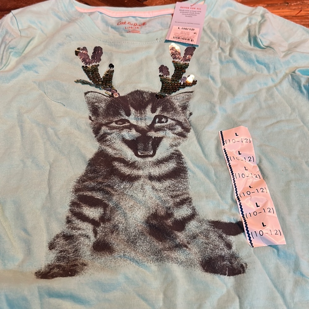 Cat & Jack long sleeve top size large - Picture 2 of 3